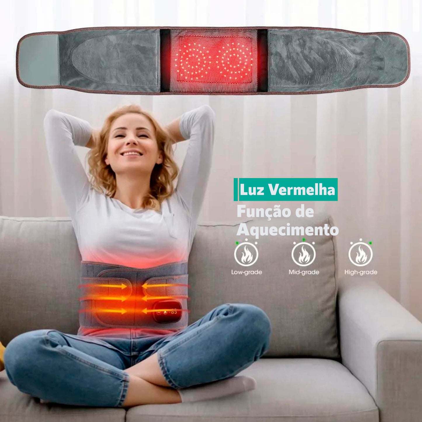 THERMOLOMBAR - Cinta massageadora e aquecimento