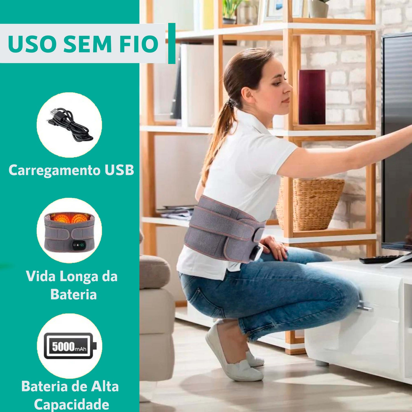 THERMOLOMBAR - Cinta massageadora e aquecimento