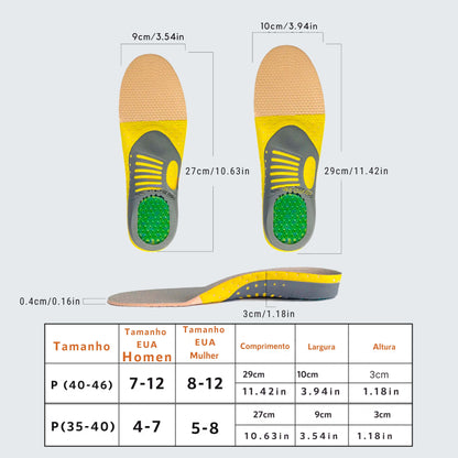 Palmilha Ortopédica UltraGel