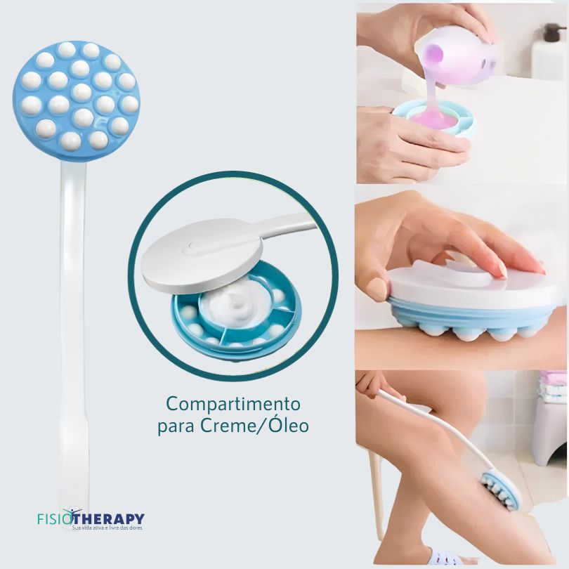 Aplicador de Creme nas Costas com Massagem