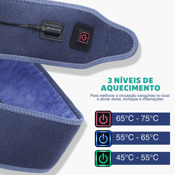 Cinta de Terapia de Aquecimento para Tornozelos, Punhos e Braços