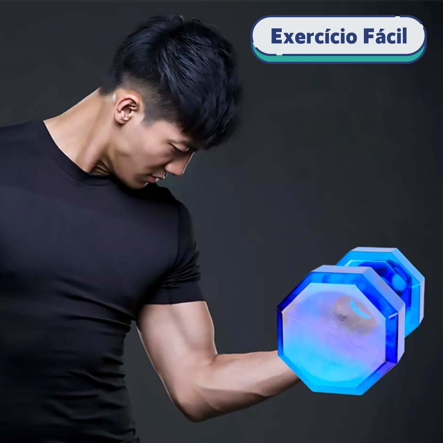 Halter com água exercicio em casa